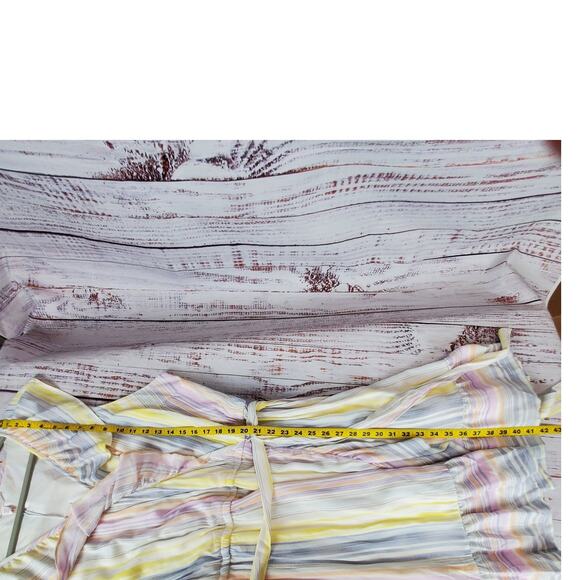 Lauren Conrad Pastel Rainbow Multicolor Faux Wrap Dress Plus Size 2XL NWT - Picture 14 of 14